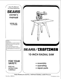 Operator's instruction and maintenance manual with useful sectional drawings, annotated photographs of various assemblies and a wiring diagram. Craftsman 113 196380 Owner S Manual Pdf Download Manualslib