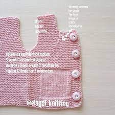 orgu bebek yelegi 0 3 aylik yapim asamalari baby knitting patterns bebek yelek orgu