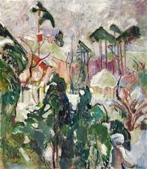 Villa Im Grunewald By Oskar Moll Impressionism Painting Landscape Art Painting