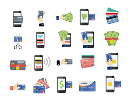 You can copy the html and paste it directly into your website. Credit Card Flat Icons 663765 Vector Art At Vecteezy