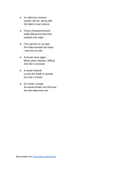 Stanzas of 4 lines are called quatrains. How To Write A Poem About Nature 12 Steps With Pictures