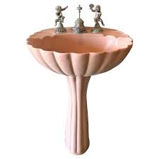 midcentury sherle wagner pink porcelain