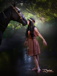 The Kiss Native American Girls Native Girls Black Horse