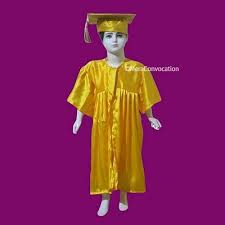 Yellow Nursery Graduation Gown Cap Graduation Gown Graduation Gown And Cap Orange Gown