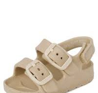Baby Buckle Slides - Tan