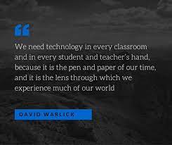 Heartwarming Technology Image Quote By David Warlick