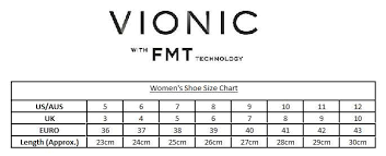 vionic shoes sizing guide