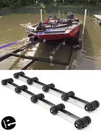 Ordered a boat carpet glue online and used stainless staples. Automotive Boat Trailer 18 Wide Black Marine Grade Bunk Board Carpet Running Board Boat Parts