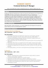 it manager resume samples qwikresume