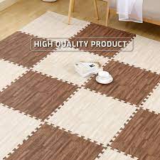 Biasanya penutup lantai yang diperjual belikan di pasaran dibedakan jadi 2 kategori yaitu. Eva Mat Puzzle Matras Evafoam Alas Lantai Motif Kayu Bambu 30 Cm X 30cm Shopee Indonesia