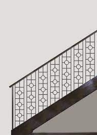 Get The Modern Fabricated Railing Look For Less Handrail Design Staircase Design Metal Stair Railing