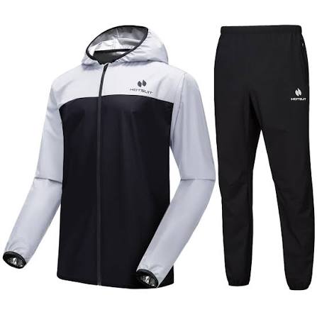 Mua HOTSUIT Sauna Suit for Men Weight Loss Sweat Suits Gym Workout Exercise Sauna Jacket Pant Full Body, White, L trên Amazon Mỹ chính hãng 2026 | Fado