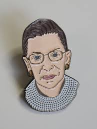 Ruth Bader Ginsburg Lapel Pin Supreme Court Justice Large Size