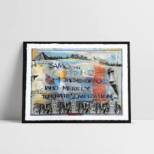 We are a family owned company that likes to go the extra mile to please its customers. Al Diaz Basquiat S Graffiti Partner Has Resurrected The Samo C Tag For His First Ever European Collaboration