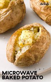 You Can Microwave A Baked Potato Before Your Oven Even Preheats Recipe Baked Potato Microwave Microwave Baking Baked Potato Recipes