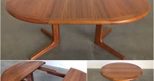 Vintage Danish Modern Teak Rosewood Dining Table Leaf Extension Mid Century Mcm Rosewood Dining Dining Table Leaf Table