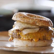 Then you can dip it in delicious syrup for a fast, filling, and portable breakfast. Food Network Canada How To Make The Pioneer Woman S Breakfast Bagel Burger Facebook