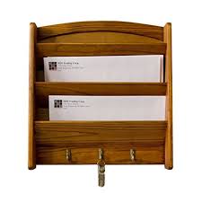 The mail sorter and key holder organizer is a very practical item to keep all of your keys in the same spot. Buy Home Basics Mail Organizer Wall Mount With Key Rack Hooks Letter Holder For Office Kitchen Entryway Pine Online In Uae Sharaf Dg