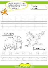 The Letter E Trace Lettering Letter E Worksheets Letter E