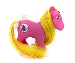 G1 My Little Pony Princess Sunbeam Round Jewel Gem Stone Yellow Tinsel Hair Pink Body 80s Original Retro Rare Vintage Mlp Bronies Brony My Little Pony Princess Pink Hair My Little