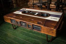 My Friend Made This Awesome Cassette Tape Coffee Table Diy Coffee Table Wooden Diy Coffee Table Vintage
