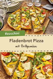 Fladenbrot Pizza Mit Grillgemuse Rezept Fladenbrot Pizza Fladenbrot Pizza
