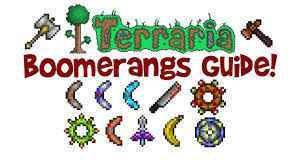 Terraria AllBest Boomerangs Guide! (How to GetMake, Recipe, Stats &  Demonstration) - YouTube