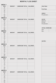 12 blank workout log sheet templates to track your progress