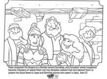Today's fun is all about letter k activities and crafts! Peter And Cornelius Coloring Page Sunday School Coloring Pages Sunday School Kids Kids Sunday School Lessons