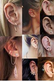 77 Ear Piercing Ideas For Women Cute And Beautiful Ear Piercing Ideas Earrings Earpiercings Earpiercingside Earings Piercings Ear Jewelry Piercing Jewelry