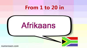 1 To 20 In Afrikaans Aprende Del 1 Al 20 En Afrikaans Youtube