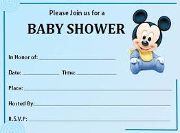 Mickey Mouse Baby Shower Invitation Free Template Mickey Mouse Baby Shower Free Baby Shower Invitations Mickey Baby Showers