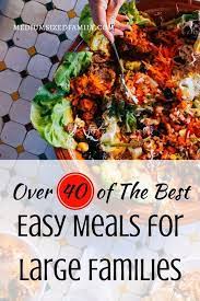 The 50 Best Cheap Meals For Large Families Yummy Recipes On A Budget Large Family Meals Big Family Meals Cooking For A Crowd