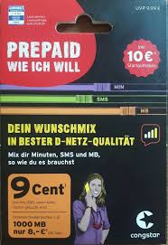 Entsprechend bietet sie zugang zum nach meinung der stiftung warentest besten mobilfunknetz in deutschland, allerdings zu meist günstigeren tarifen als die mutter. Ebay Sponsored Telekom D Netz Congstar Prepaid Handy Sim Karte 10 Guthaben Wunschmix Sim Karte Handyvertrag Handy