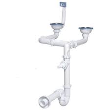 Maybe you would like to learn more about one of these? 115mm Stainless Steel Double Bowl Kitchen Sink Waste Kit P Trap Sink Strainer