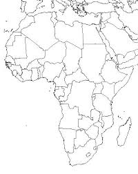 Map of countries in western africa with international borders, capital cities and the location of the largest cities in the region. Blank Outline Map Of Africa Schools At Look4