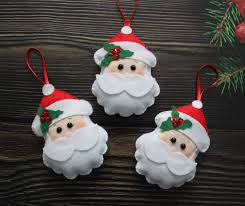 новогодняя игрушка своими руками на конкурс в детский сад Santa Claus Made Of Fel Felt Ornaments Christmas Tree Christmas Decor Ornament New Year Gifts Santa Cl Felt Christmas Ornaments Felt Ornaments Felt Christmas