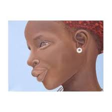 Tribal Mark Art Print by Kaaria Mucherera