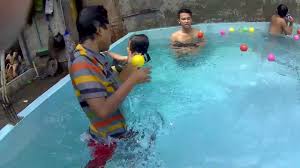 Kolam Renang Mini Belakang Rumah Youtube