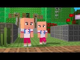 Upin Ipin Bismillah Sebelum Sekolah Minecraft Animation Sekolah Stiker Ide
