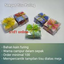 We did not find results for: Souvenir Pernikahan Tempat Tisu Puring Hadiah Kado Ulang Tahun