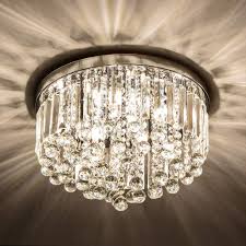 Floral flushmount lights contemporary acrylic ceiling mounted fixture for living room. Crystal Chandelier Light Fixtures Crystal Chandeliers For Bedroom Living Room Hallway Bar Dining Room 8 Lights Modern Chrome Crystal Flush Mount Ceiling Light 15 75 Width G9 Bulbs Excluding Amazon Com