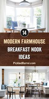 Bay window tables | farmhouse furniture and home decor. Modern Farmhouse Breakfast Nook Ideas Pickled Barrel