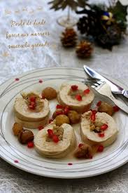 Ajoutez les pommes de terre après 3 heures de cuisson laissez la dinde et les pommes de terre se dorer. Roule De Dinde Farci Aux Marrons Sauce A La Grenade Amandine Cooking