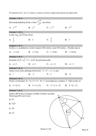 Podziel się tym arkuszem ze znajomymi: Matura Probna Nowa Era 2019 Matematyka Podstawowa Odpowiedzi Przecieki Rozwiazania Arkusze 4 Stycznia 2019 Wspolczesna Pl