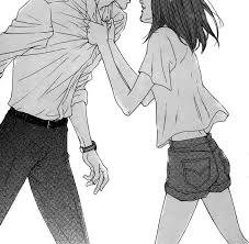 Anime Couple Pictures Black And White Pin On Love Stories Inspiration