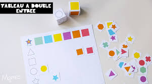 Tableau A Double Entree Formes Et Couleurs Momes Net