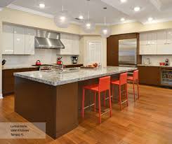 wenge and high gloss white kitchen