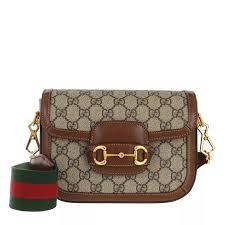 Gucci Mini GG Supreme Horsebit 1955 Crossbody Bag Beige Ebony | Crossbody  Bag