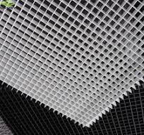 Wood Grain Metal Aluminum Suspend U Shaped Baffle Grid Ceiling Decoration  Material